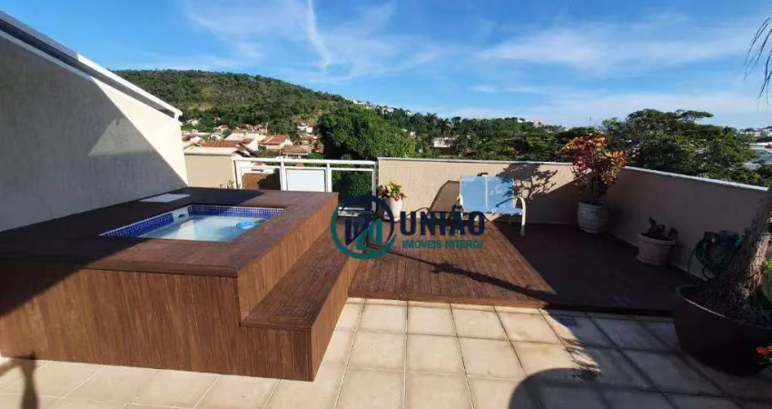 Cobertura com 4 quartos à venda, 200 m² por r$ 1.100.000 - piratininga - niterói/rj