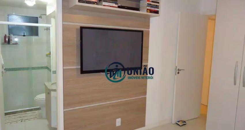 Apartamento com 2 quartos à venda, 56 m² por r$ 347.500 - maceió - niterói/rj