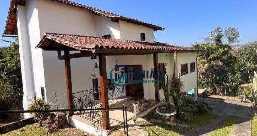 Excelente casa com 4 dormitórios, sendo 2 suítes, piscina, churrasqueira, terreno com 980 m2, à venda - maria paula - são gonçalo/rj