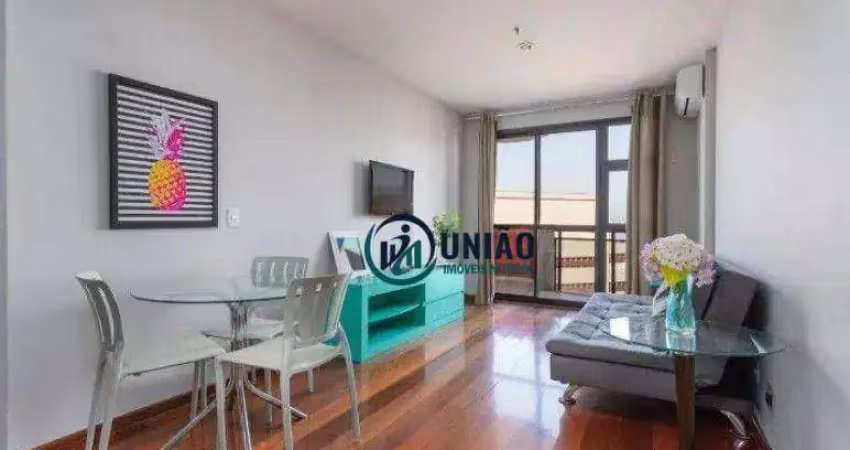 Apartamento/flat com 1 dormitório à venda, 50 m² por r$ 550.000 - boa viagem - niterói/rj