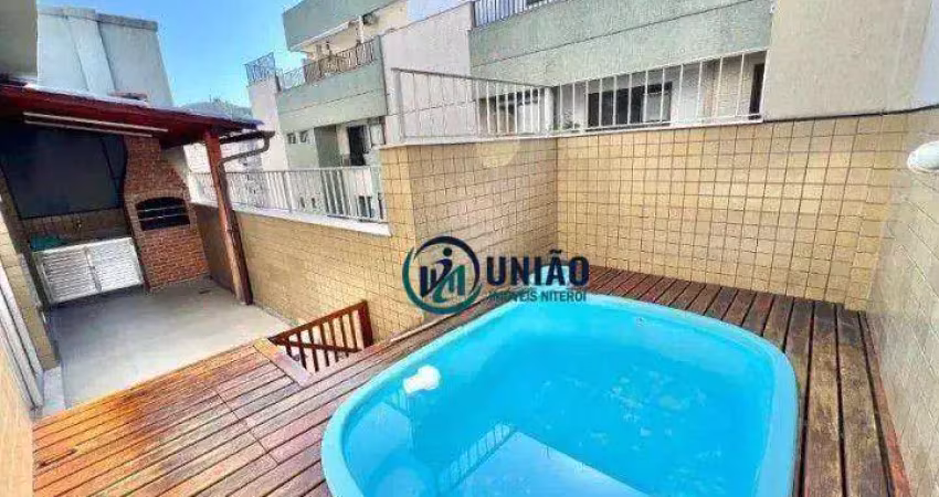 Excelente cobertura com 3 quartos, sendo uma suíte, duas vagas, excelente localização !!