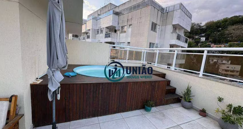 Cobertura à venda, 169 m² por r$ 980.000,00 - santa rosa - niterói/rj