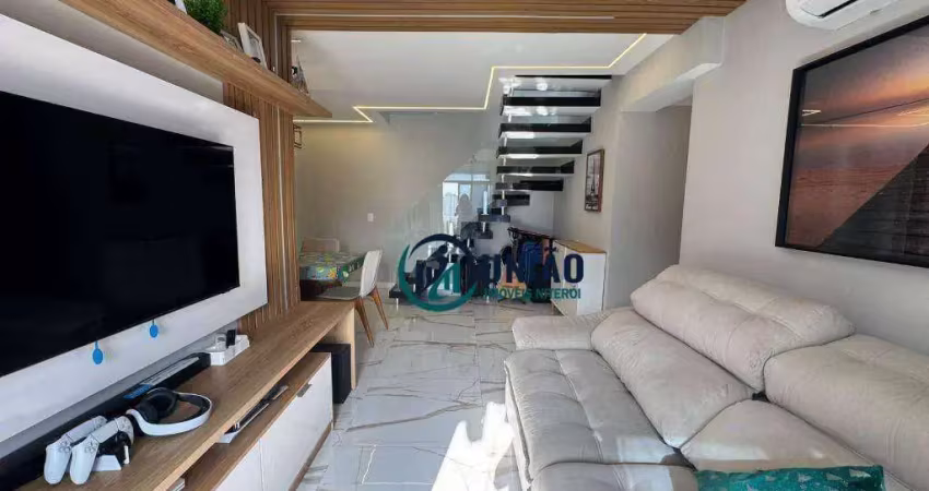 Cobertura com 3 quartos 1 suíte - modernizada e reformada à venda, 205 m² por r$ 950.000 - santa rosa - niterói/rj