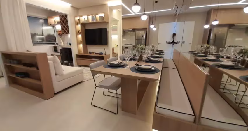 Lindo apartamento com 2 dormitórios e varanda próximo a estação giovanni