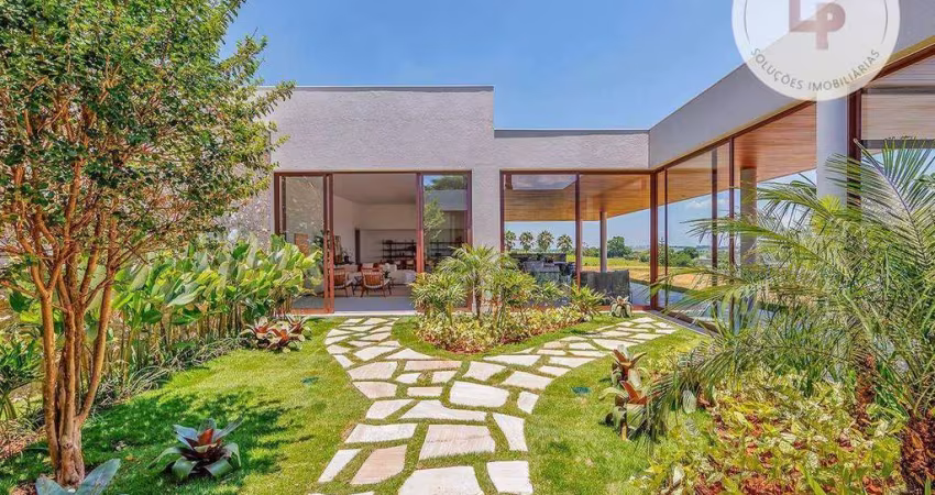 Casa térrea com vista incrível para o campo de golfe, à venda na Fazenda da Grama em Itupeva