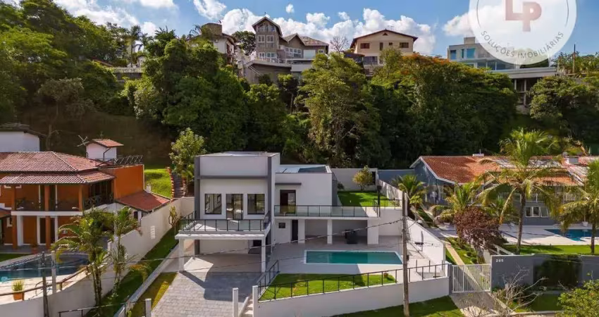 Casa com 5 dormitórios à venda, 400 m² por r$ 3.490.000,00 - condomínio estância marambaia - vinhedo/sp