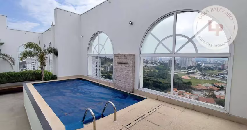 Apartamento cobertura duplex com 3 suítes, 242 m² - venda por r$ 2.860.000 ou aluguel por r$ 17.499/mês - le parc residence - jundiaí/sp