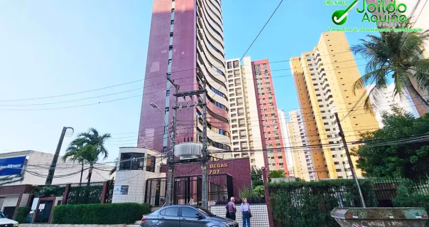 3 suítes com closet e hidro, varandão – meireles - 3 quadras da beira-mar.
