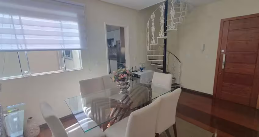 Cobertura reformada, com 3 quartos (2 suítes) e 1 vaga de garagem, à venda no bairro santa helena, juiz de fora - mg