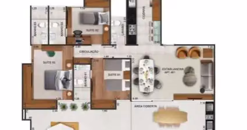 Apartamento garden com três dormitórios (três suítes) e 2 vagas de garagem, à venda no edifício belize residence, bom pastor, juiz de fora - mg