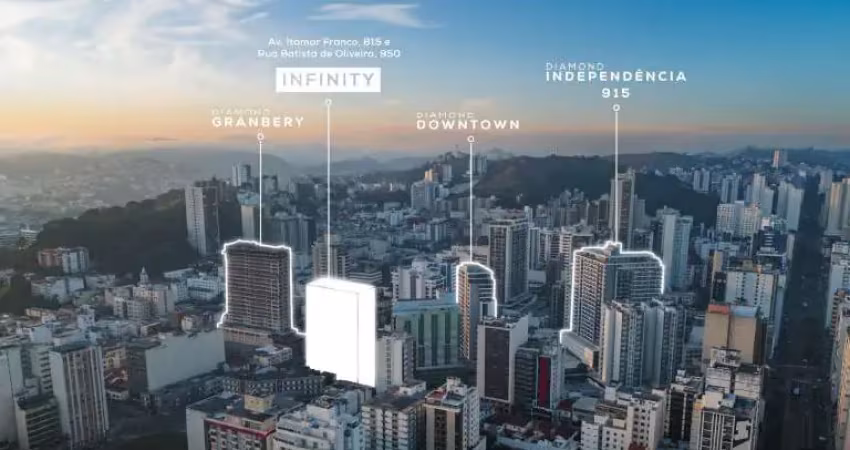 Lançamento no melhor ponto da cidade: diamond infinity | studios à venda no centro, juiz de fora - mg