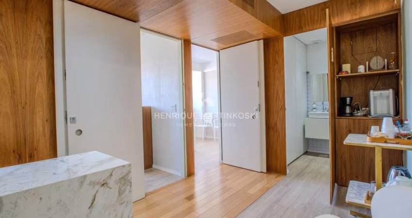 Sala Comercial a venda com vaga de garagem - 43m2 privativos de sala - Mobiliado - Mid Wok - Consultório - Andar Alto