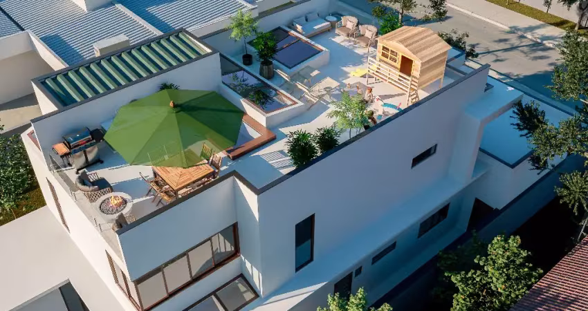 Casa moderna à venda em condomínio fechado, paulínia. suítes amplas, piscina e rooftop privativo.