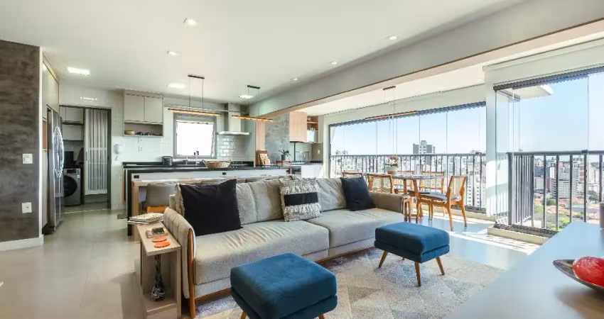 Apartamento moderno e mobiliado à venda em andar alto, condomínio gran one, guanabara, em campinas