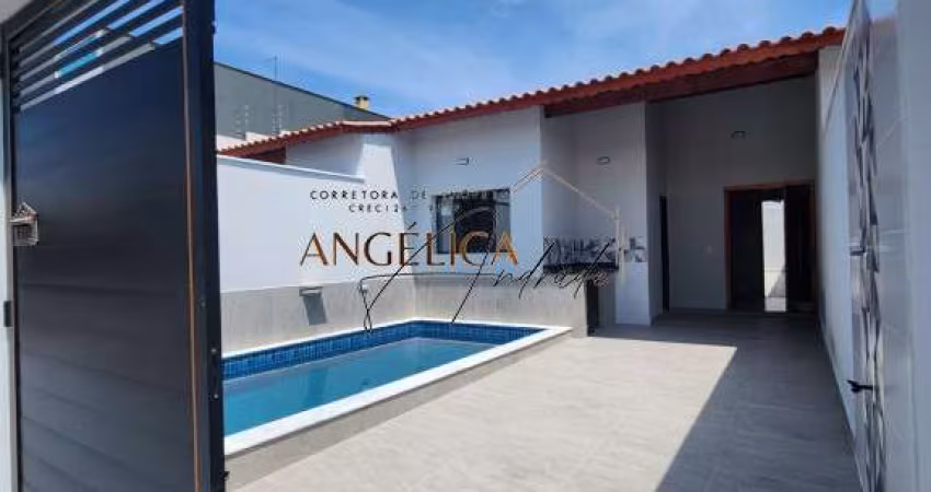 Linda casa Novinha com 3 dormitórios e piscina , no Bopiranga - Itanhaém/SP