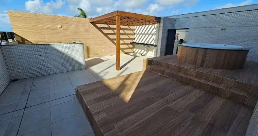 Duplex para venda possui 140 metros quadrados com 2 quartos em cabo branco - joão pessoa - pb