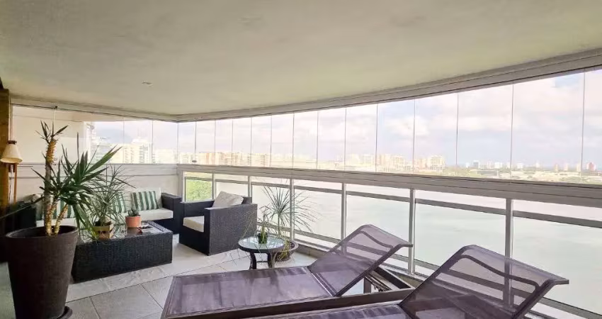 Apartamento com 4 suítes, 1 master à venda, 269 m² por r$ 3.500.000 - península - rio de janeiro/rj