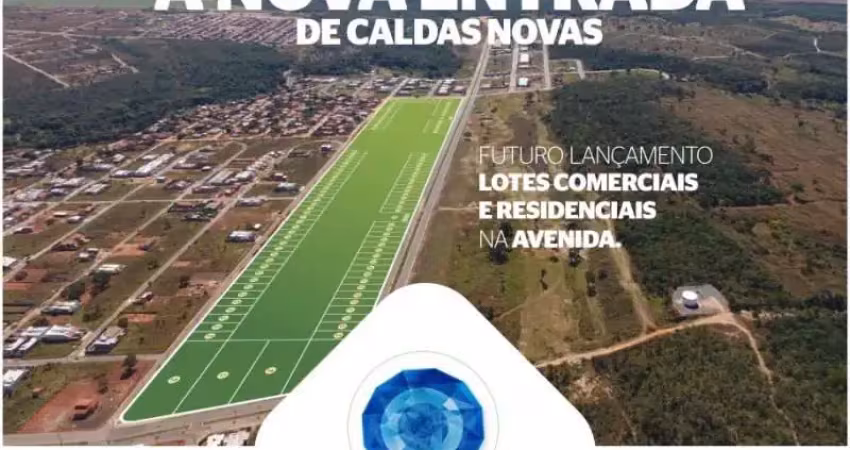 Lotes comerciais parcelados em avenida pronta para o comércio em caldas novas