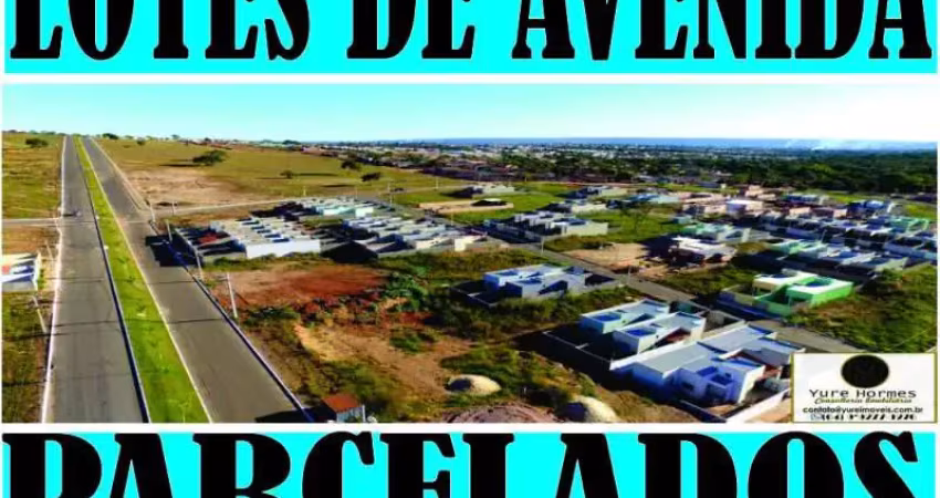 Lotes comerciais parcelados em avenida pronta para o comércio em caldas novas