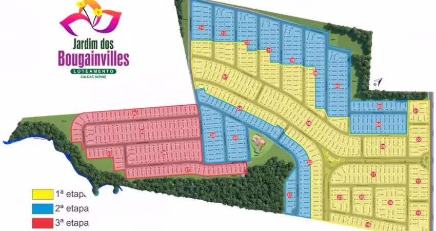 Loteamento parcelado jardim dos bougainvilles caldas novas