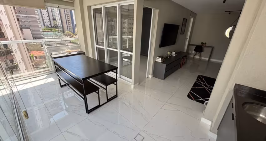 Semi-mobiliado, com varanda gourmet - próx. ao shop. anália franco - moderno e arrojado