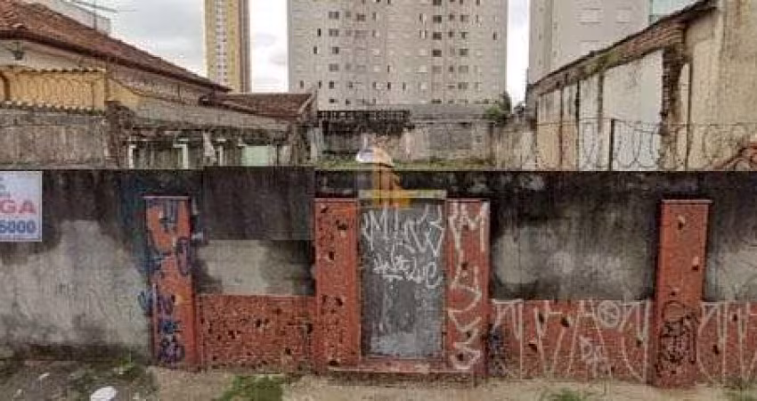 Terreno em Tatuapé com 240m²: Venda por R$850 mil
