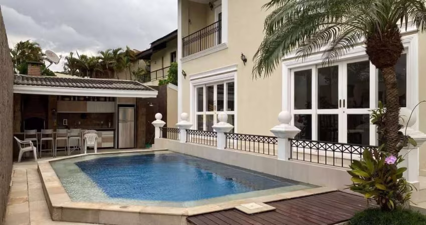 Alphaville 0 - Casa com 582m², 4 Suítes, 9 Vagas, Piscina, Espaço Gourmet Em Bar