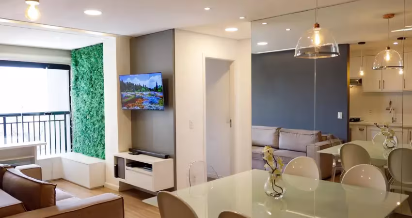 Apartamento com varanda gourmet a venda no piscine home resort 2 dormitórios sendo 1 suíte mobiliado - continental - osasco