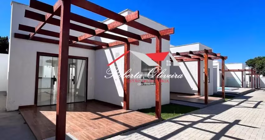 CASA MODERNA EM CONDOMÍNIO COMPLETO – CONSTRUÇÃO NOVA E ACABAMENTOS DE ALTO PADRÃO!