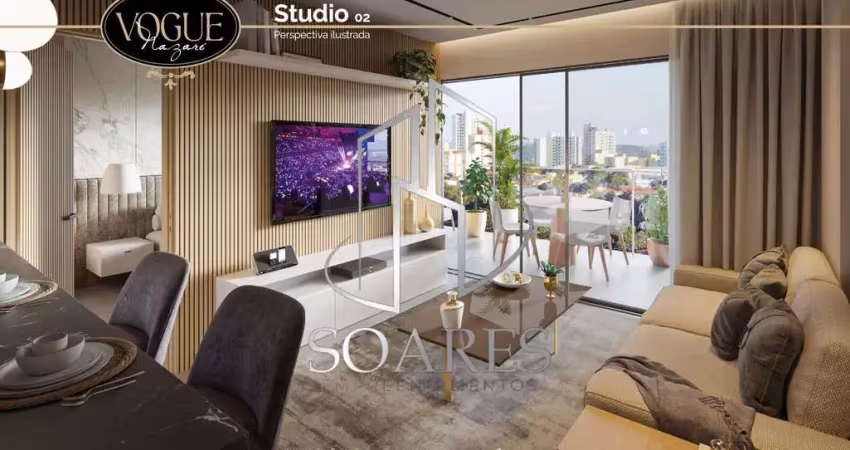 Vogue nazaré - studios e apartamentos de 1 e 2 quartos (1 suites) em nazaré - belém alto padrão 01