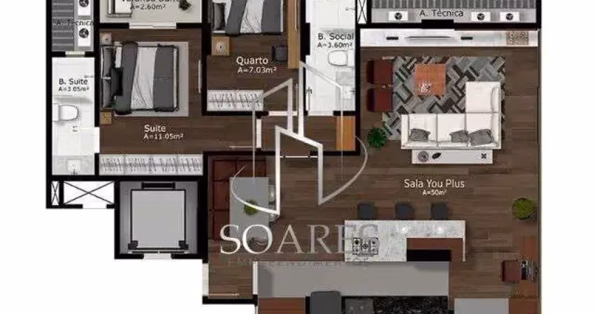You residence -venha não perca a oportunidade com 2 a 3 quartos 203