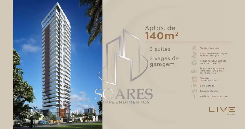 Live almaa em são bras - 3 suites e 2 vagas com vista panoramica para a baia