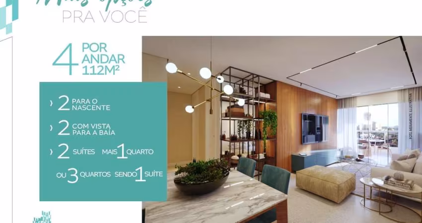 QUEENS RESIDENCE – 3 Quartos, 2 Suítes, Lavabo e Sala Ampla em Porcelanato