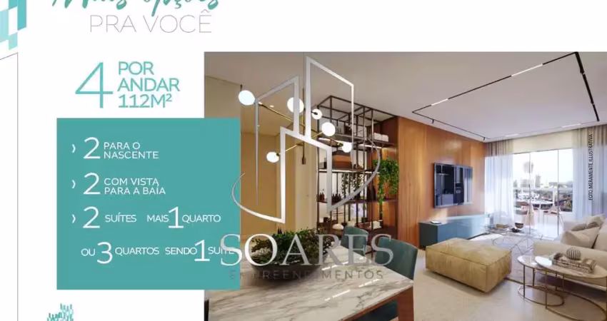 Queens residence – apartamentos com 112m² a 227m² em localização nobre