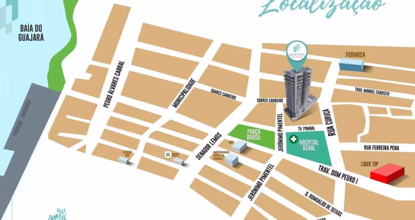QUEENS RESIDENCE – Mais ao Lado da Praça Brasil com Muito Conforto