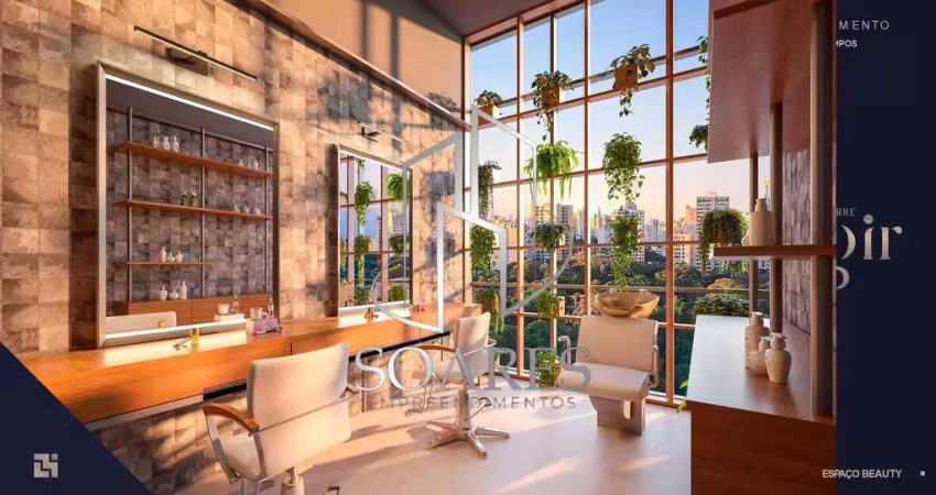 Torre noir – leal moreira com 2 suítes, 2 vagas e varanda com reiki