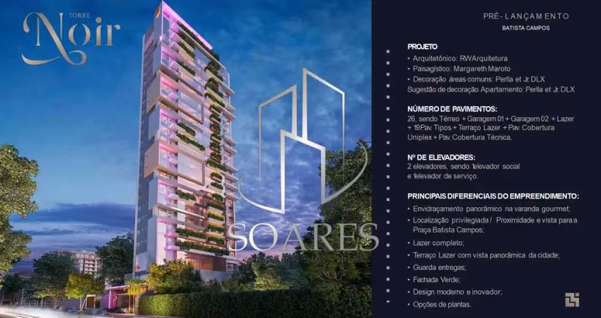 Torre noir – 2 suítes, 2 vagas e lazer completo na rua curuçá