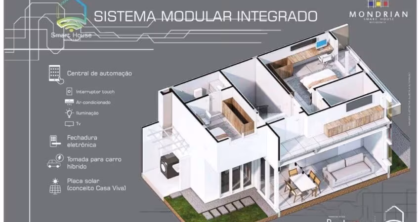 MONDRIAN SMART HOUSE Viva perto do aeroporto com 3 suítes e segurança