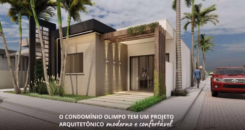 CONDOMÍNIO OLIMPO Casas planejadas no 40 Horas. Lançamento 2028