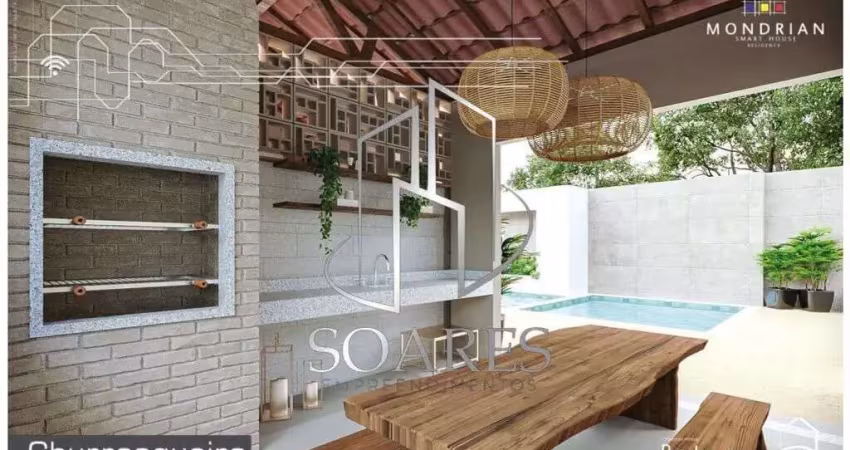 Mondrian smart house casa com 3 suítes e lazer completo em belém