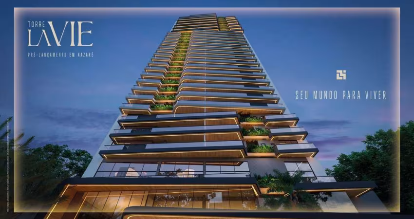 TORRE LA VIE Na planta com 4 suítes em Nazaré. Entrega em 2028