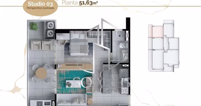 Vogue nazaré lançamento no centro de belém com 3 suítes e varanda gourmet