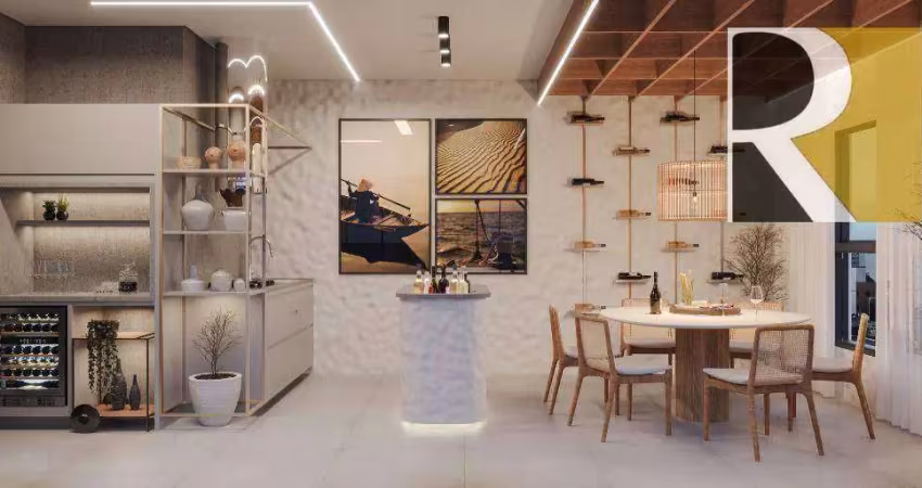 Apartamento com 1 ou 2 dormitórios à venda, 25, 38, 53 m² por r$ 204.000 - intermares - cabedelo/pb