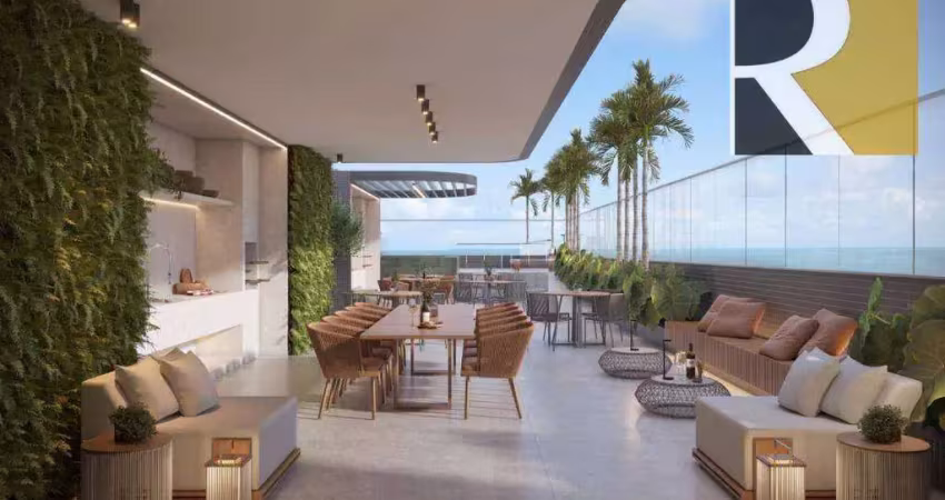 Apartamento com 1, 2 dormitório à venda, 56 m² por R$ 430.000 - Intermares - Cabedelo/PB
