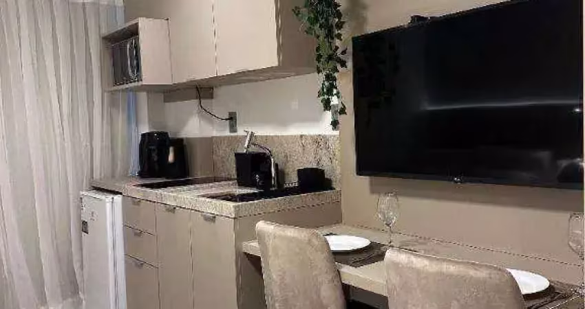 Flat mobiliado beira mar com 1 dormitório à venda, 22 m² por r$ 450.000 - jardim oceania - joão pessoa/pb