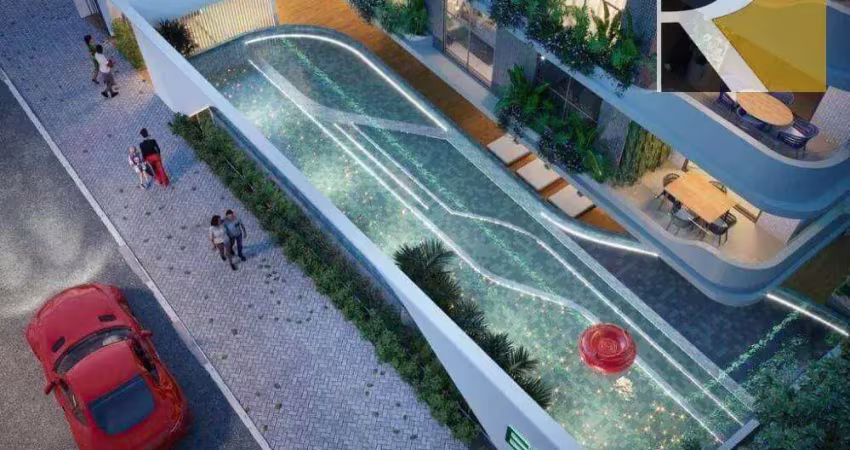 Apartamento flat com 1 e 2 dormitório à venda, 30 m² por r$ 664.000 - cabo branco - joão pessoa/pb