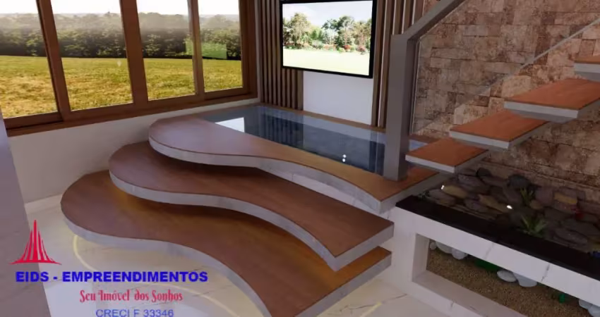 Chacara na praia com  rio e belíssimo triplex em fase de acabamento.