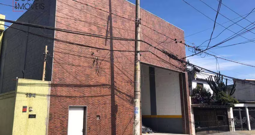 Galpão para alugar, 500 m² por r$ 15.000/mês - vila ponte rasa - são paulo/sp