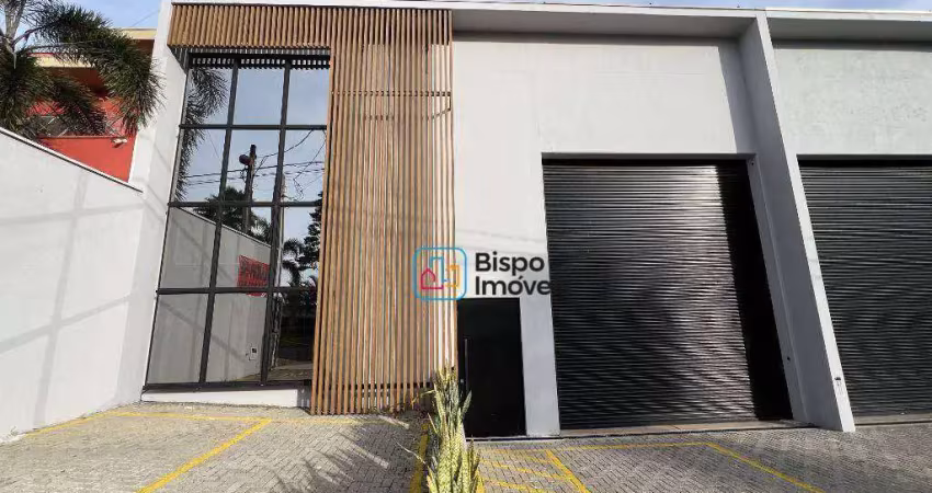 Salão para alugar, 343 m² por r$ 8.740,00/mês - loteamento industrial machadinho - americana/sp