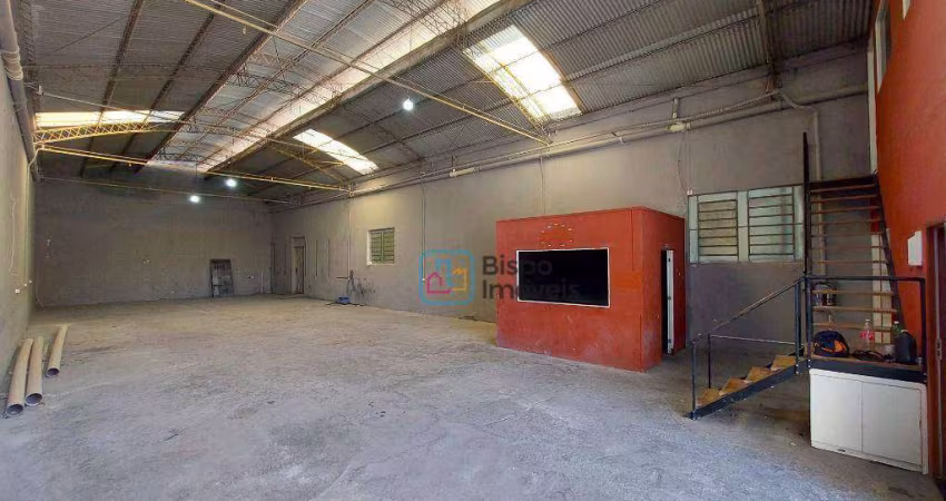 Salão Industrial, 300 m² - venda por R$ 800.000 ou aluguel por R$ 5.268/mês - Jardim Ipiranga - Americana/SP
